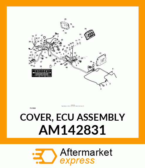 COVER, ECU ASSEMBLY AM142831