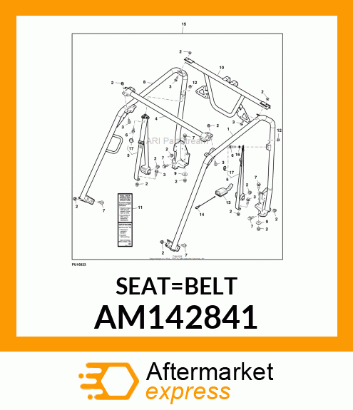 BUCKLE, SEATBELT AM142841