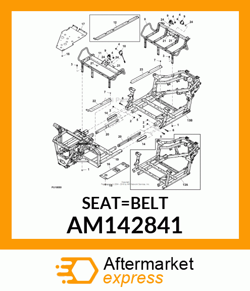 BUCKLE, SEATBELT AM142841