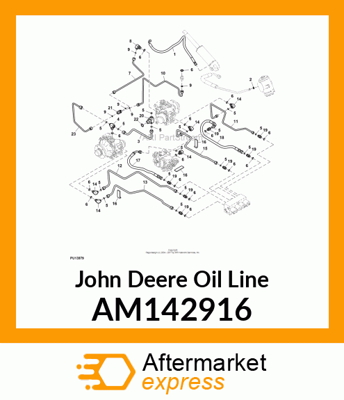 LINE, VALVE TO MOTOR RIGHT B AM142916