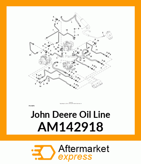 LINE, VALVE TO MOTOR LEFT B AM142918