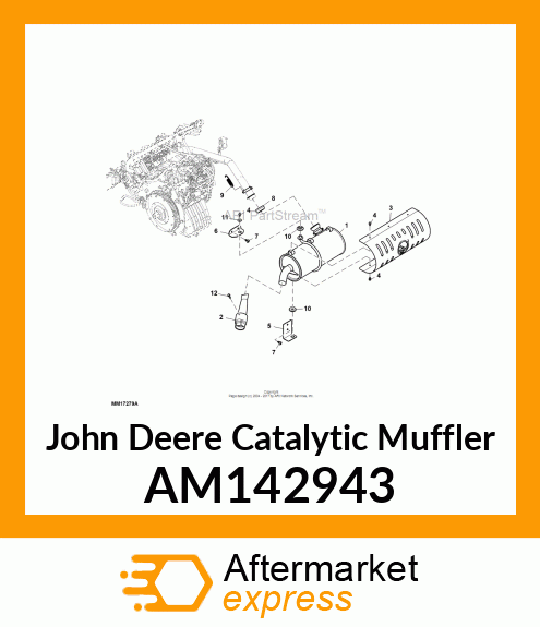 CATALYTIC MUFFLER, MUFFLER, 272W AM142943