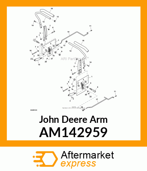 ARM, LOWER STEERING AM142959