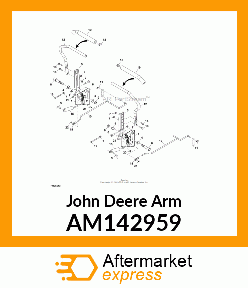 ARM, LOWER STEERING AM142959