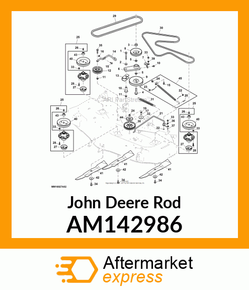 TENSION ROD ASSEMBLY AM142986