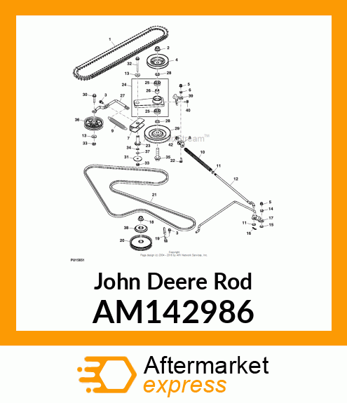 TENSION ROD ASSEMBLY AM142986