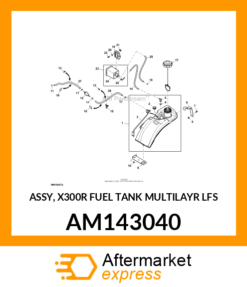 ASSY, X300R FUEL TANK MULTILAYR LFS AM143040