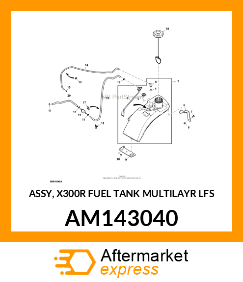 ASSY, X300R FUEL TANK MULTILAYR LFS AM143040