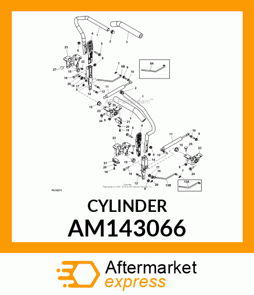 GAS OPERATED CYLINDER, ABSORBER, SH AM143066