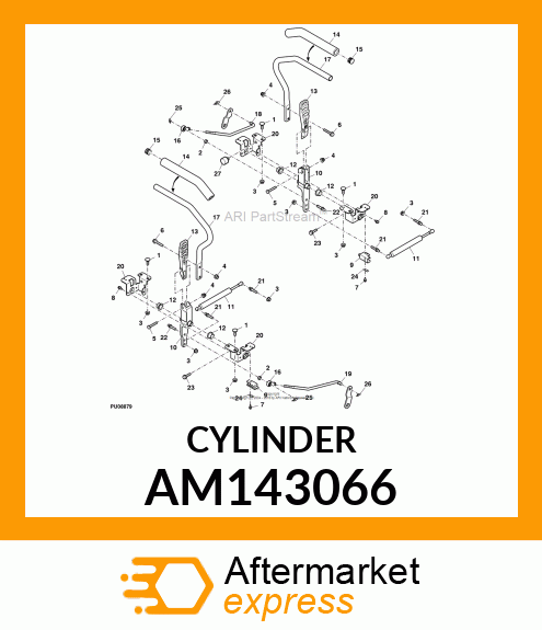 GAS OPERATED CYLINDER, ABSORBER, SH AM143066