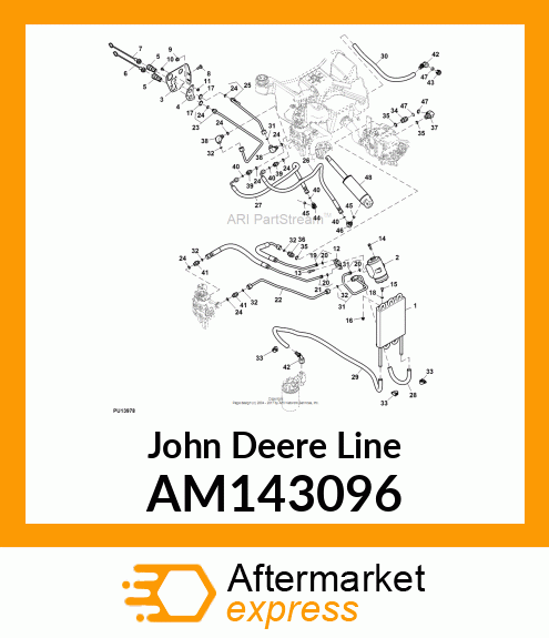 LINE, REAR OUTLET AM143096