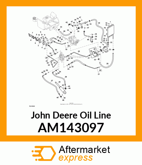 LINE, REAR OUTLET AM143097