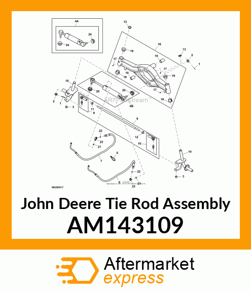 ROD ASSEMBLY, TIE (2WS) AM143109