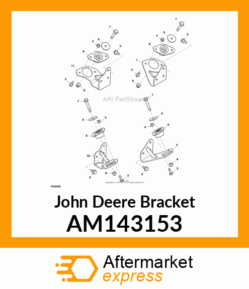 BRACKET, ENGINE MOUNT (RR) AM143153