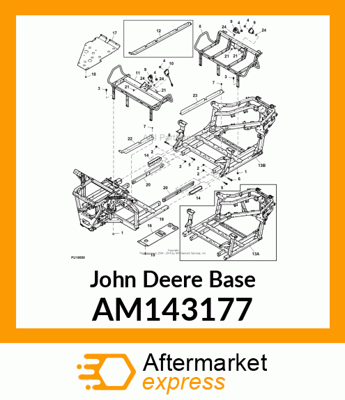 FRAME, SEATBASE XUV (SVC) AM143177