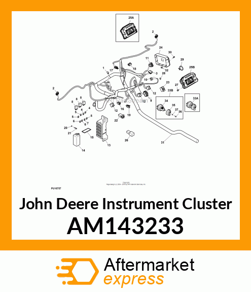 INSTRUMENT CLUSTER, UTILITY VEHICLE AM143233