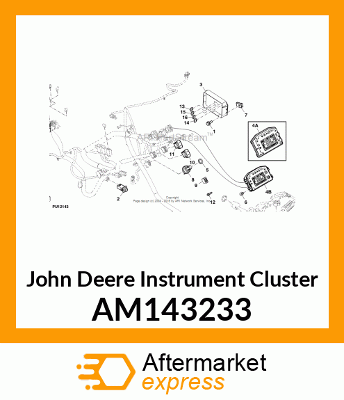 INSTRUMENT CLUSTER, UTILITY VEHICLE AM143233