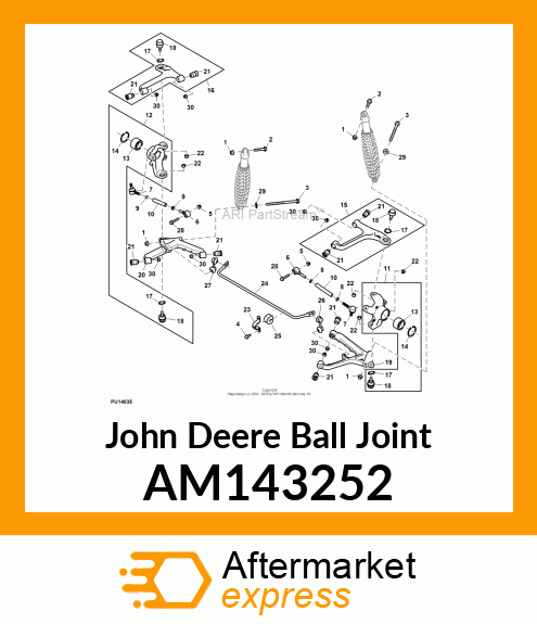 BALLJOINT, TOE LINK AM143252