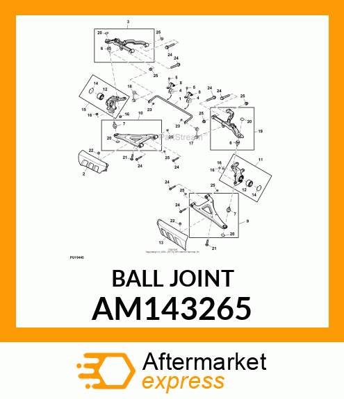 BALLJOINT, 22MM AM143265