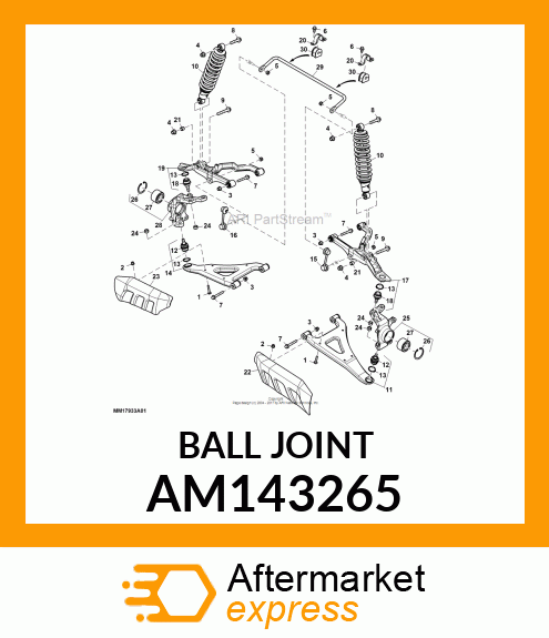 BALLJOINT, 22MM AM143265