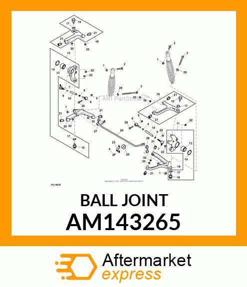 BALLJOINT, 22MM AM143265