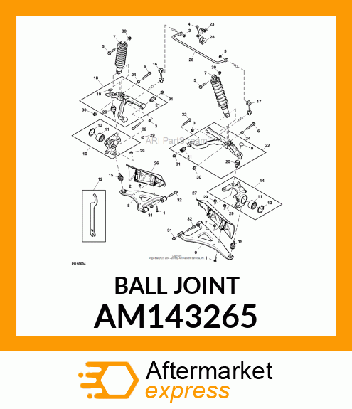 BALLJOINT, 22MM AM143265