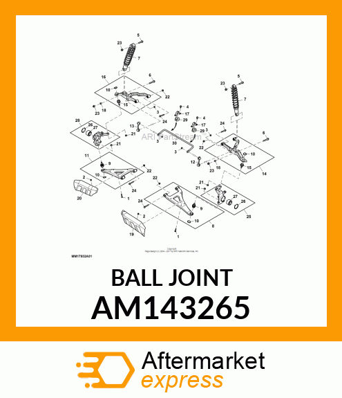 BALLJOINT, 22MM AM143265