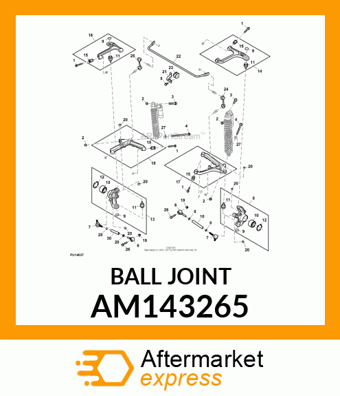 BALLJOINT, 22MM AM143265