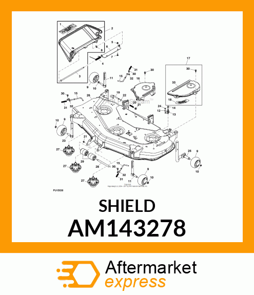 SHIELD, LH BELT AM143278