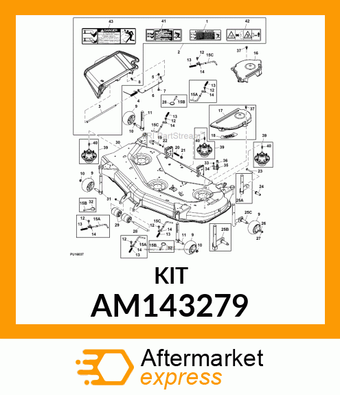 SHIELD, RH BELT AM143279