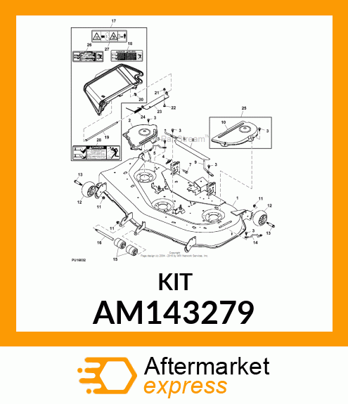 SHIELD, RH BELT AM143279