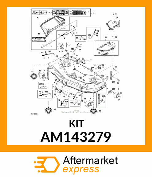 SHIELD, RH BELT AM143279