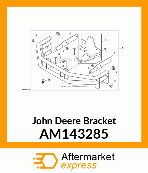 PLATE, ASSEMBLY, HITCH AM143285