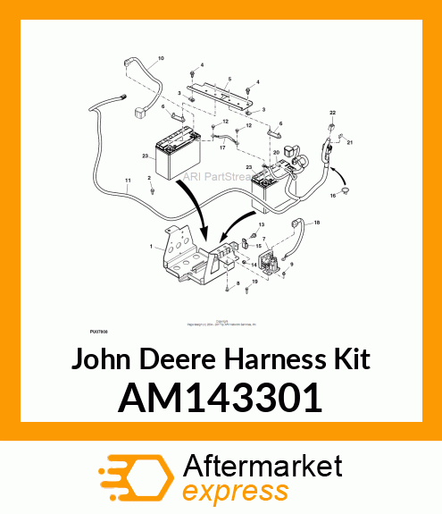 HARNESS KIT, HARNESS, BATTERY SEPAR AM143301