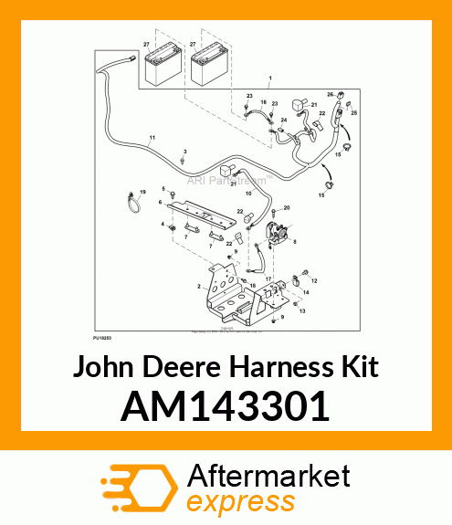 HARNESS KIT, HARNESS, BATTERY SEPAR AM143301