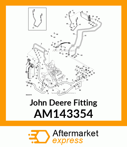 FITTING, STOR TO BEAD, W/ ORING AM143354