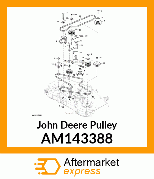 PULLEY, JACK SHEAVE WELDED AM143388