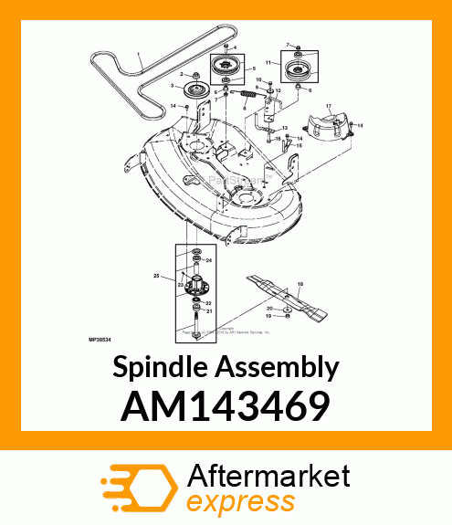 HOUSING, SPINDLE ASSEMBLY KIT AM143469