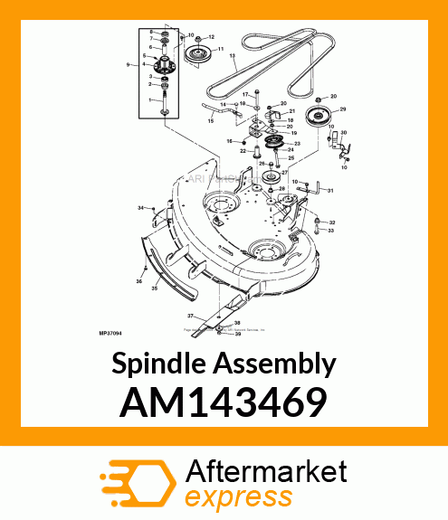 HOUSING, SPINDLE ASSEMBLY KIT AM143469