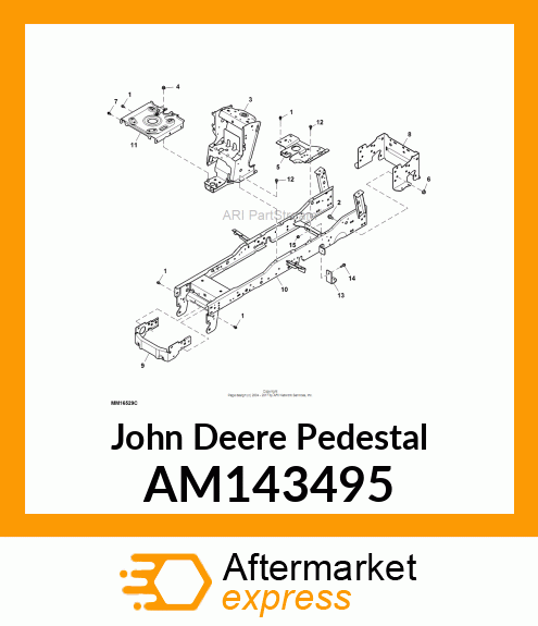 PEDESTAL, MANUAL AM143495