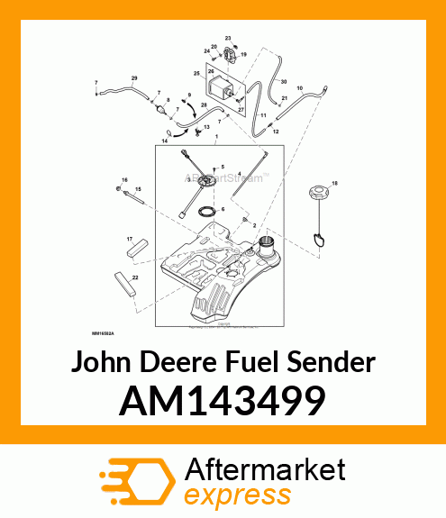 FUEL SENDER, SENSOR, FUEL LEVEL AM143499