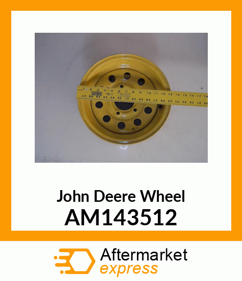 WHEEL, WHEEL, 12X8 (YELLOW) AM143512