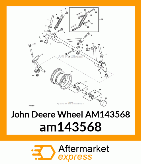 WHEEL,8X7,YELLOW am143568