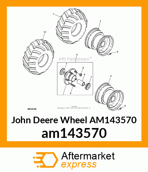 WHEEL, A1 FRONT WHEEL (SUBS TO AM148314) am143570