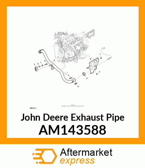 EXHAUST PIPE AM143588