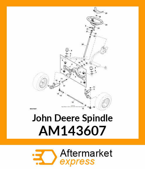 SPINDLE, LH G PWR AM143607