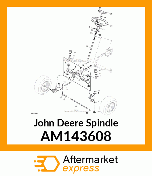 SPINDLE, RH G PWR AM143608