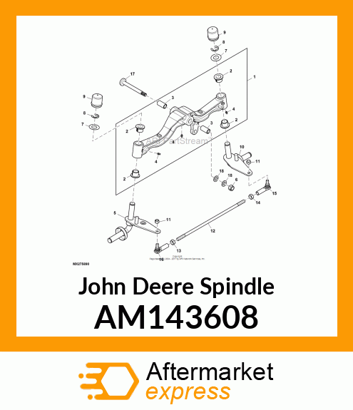 SPINDLE, RH G PWR AM143608