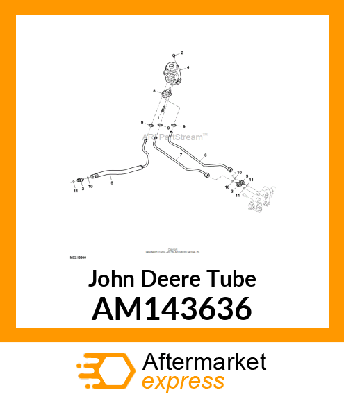 TUBE, STEERING TO SCV, TANK AM143636