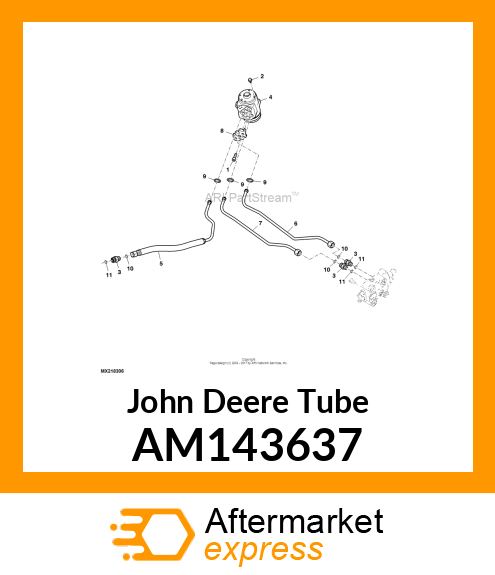 TUBE, STEERING TO SCV, EXCESS AM143637